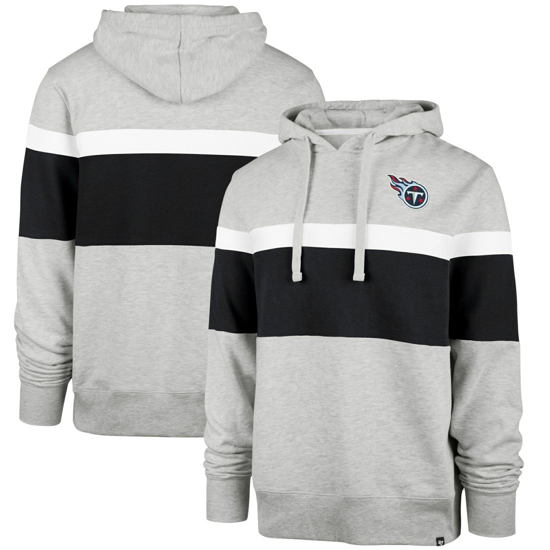 Tennessee Titans '47 Warren Pullover Hoodie - Heather Gray sale