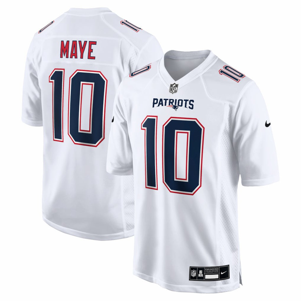 Drake Maye New England Patriots Game Jersey - Tundra White | Nike discount