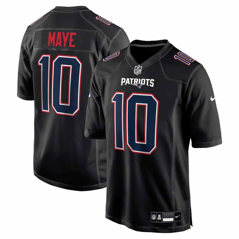 Drake Maye New England Patriots Game Jersey - Carbon Black | Nike discount