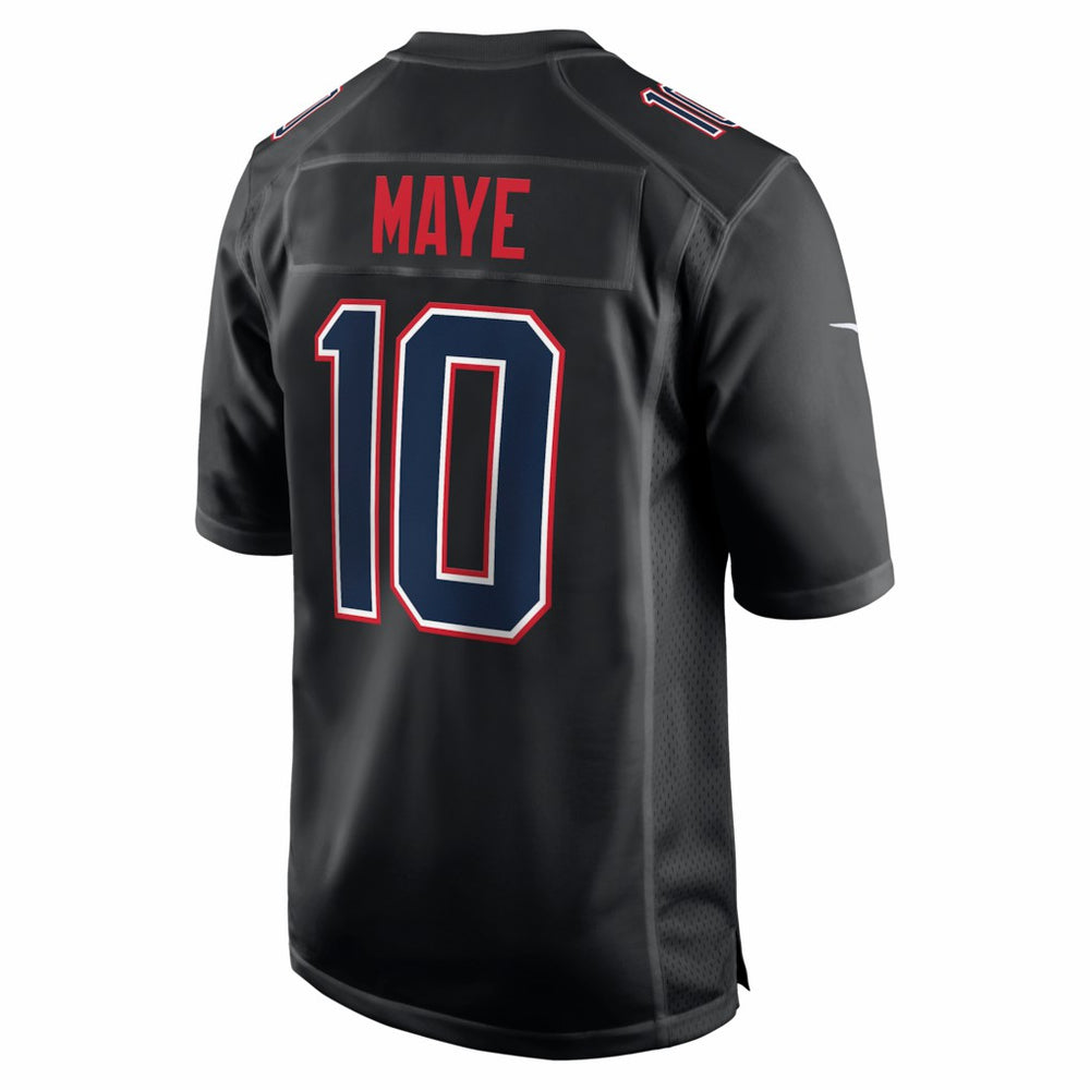 Drake Maye New England Patriots Game Jersey - Carbon Black | Nike discount