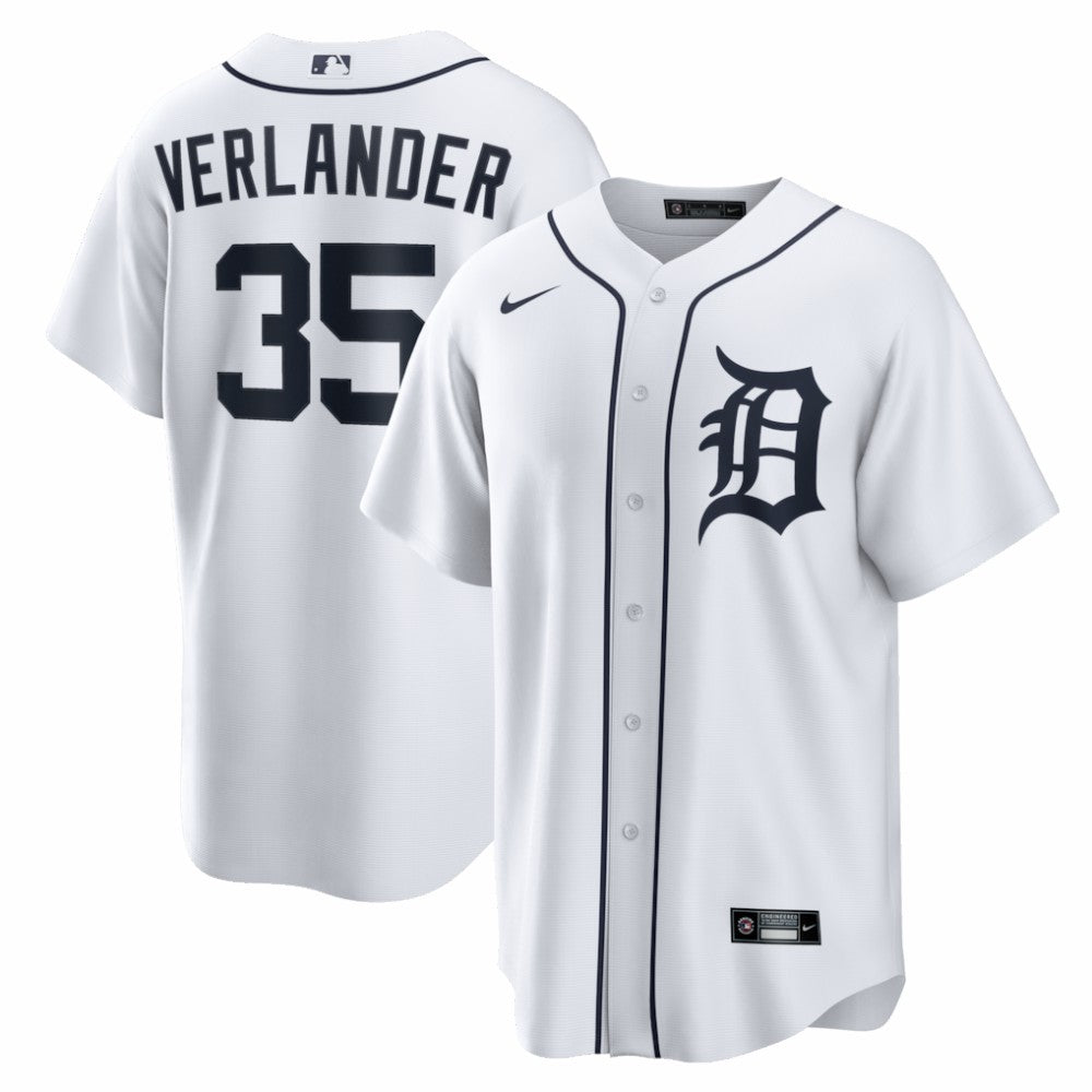 Justin Verlander Detroit Tigers Home Replica Jersey - White | Nike