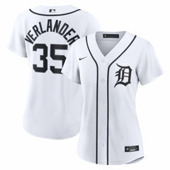 Justin Verlander Detroit Tigers Women's Home Replica Jersey - White | Nike