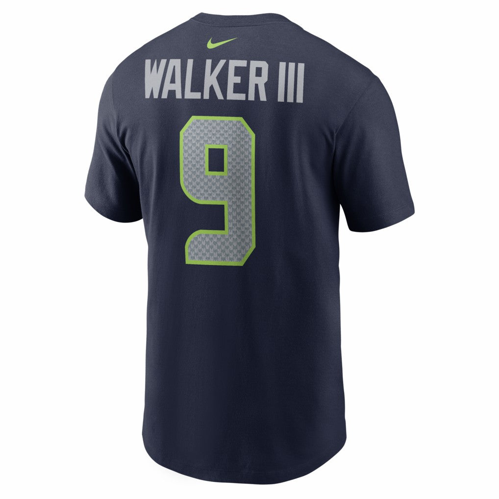 Kenneth Walker III Seattle Seahawks Super Bowl LX Patch Name & Number T-Shirt - College Navy | Nike sale