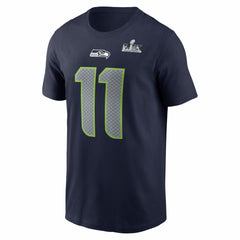 Jaxon Smith-Njigba Seattle Seahawks Super Bowl LX Patch Name & Number T-Shirt - College Navy | Nike cheap