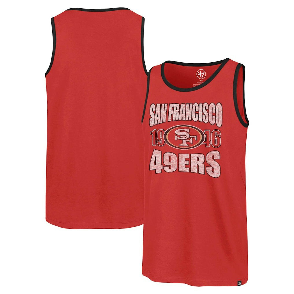 San Francisco 49ers '47 Upload Franklin Tank Top - Scarlet online