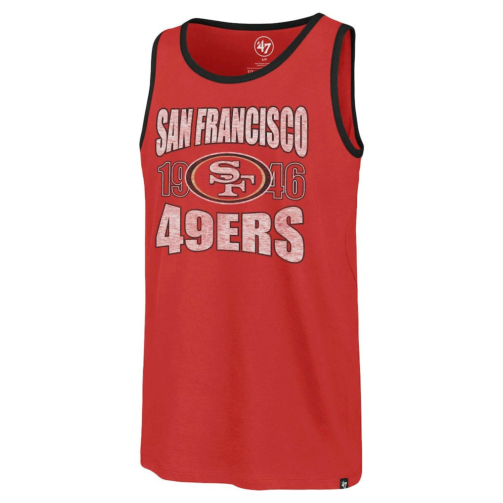 San Francisco 49ers '47 Upload Franklin Tank Top - Scarlet online