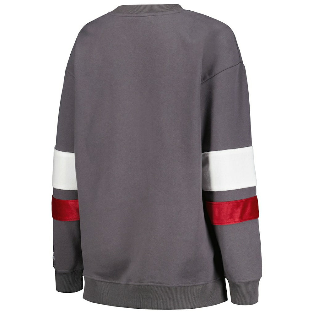 Arizona Cardinals The Wild Collective Women's Fleece Pullover Sweatshirt - Charcoal outlet