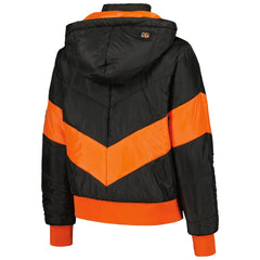Cincinnati Bengals The Wild Collective Women's Puffer Full-Zip Hoodie - Black outlet