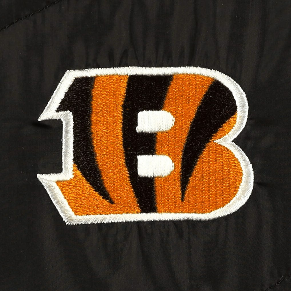 Cincinnati Bengals The Wild Collective Women's Puffer Full-Zip Hoodie - Black outlet