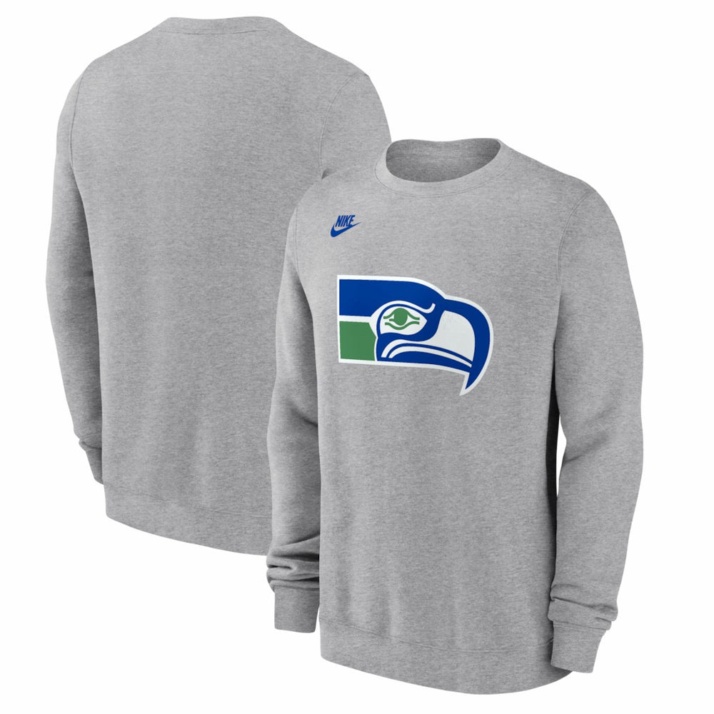 Seattle Seahawks Vintage Osprey Head Club Sweatshirt - Heather Gray | Nike sale