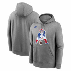 New England Patriots Patriot Pat Club Hoodie - Heather Gray | Nike online