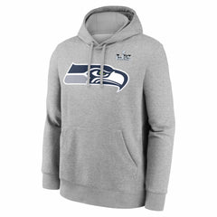 Jaxon Smith-Njigba Seattle Seahawks Super Bowl LX Patch Name & Number Hoodie - Heather Gray | Nike on sale