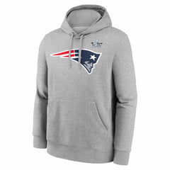 Drake Maye New England Patriots Super Bowl LX Patch Name & Number Hoodie - Heather Gray | Nike for sale
