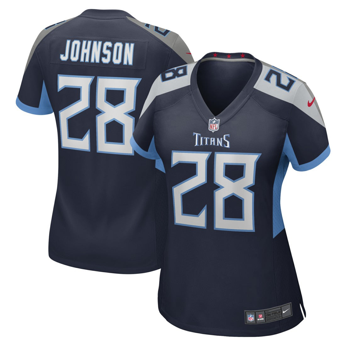 Chris Johnson Tennessee Titans Women's Retired Player Game Jersey - Navy | Nike on sale