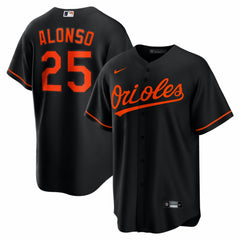 Pete Alonso Baltimore Orioles Alternate Replica Jersey - Black | Nike