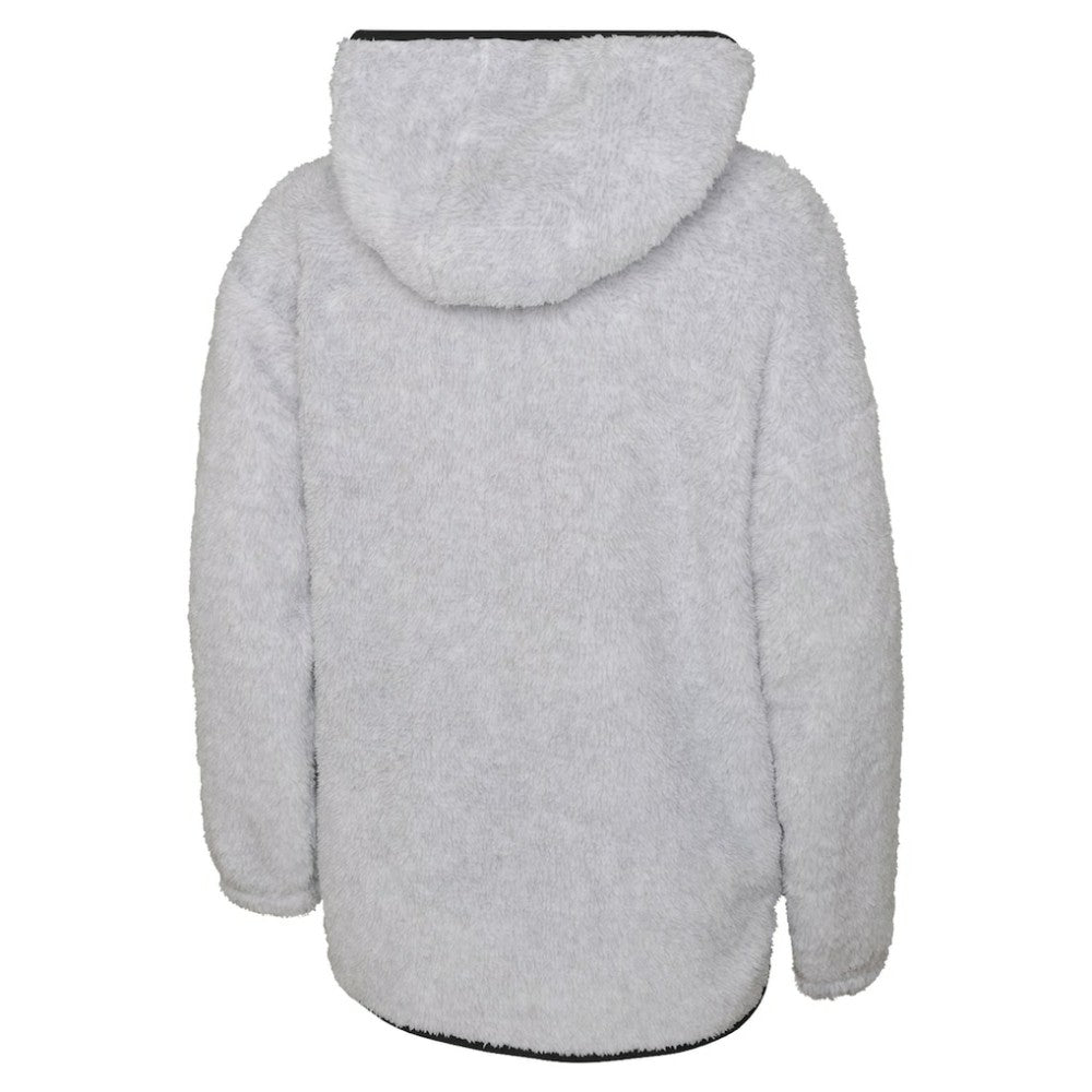 Pittsburgh Penguins Girls Youth Ultimate Teddy Fleece Pullover Hoodie Heather Gray