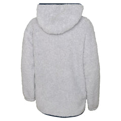 Seattle Kraken Girls Youth Ultimate Teddy Fleece Pullover Hoodie Heather Gray