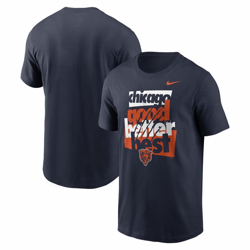 Chicago Bears Local Phrase Club T-Shirt - Navy | Nike sale