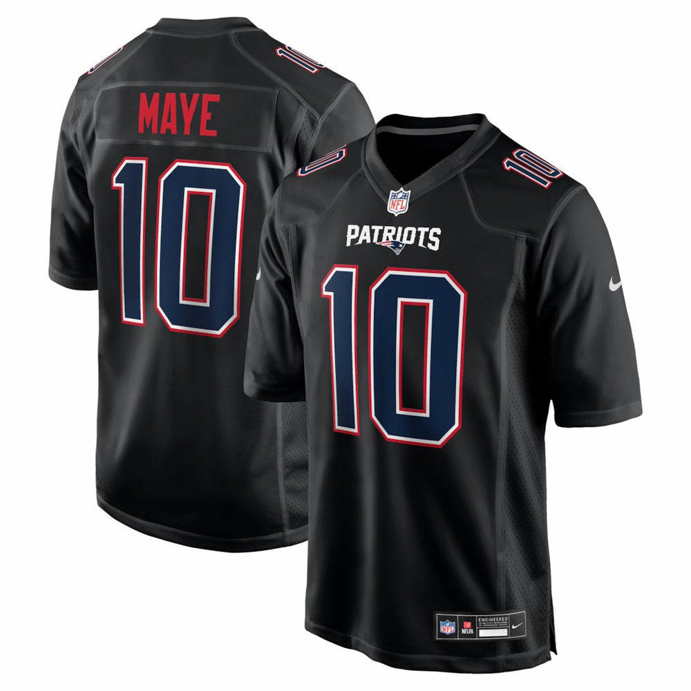 Drake Maye New England Patriots Fashion Game Jersey - Carbon Black | Nike cheap