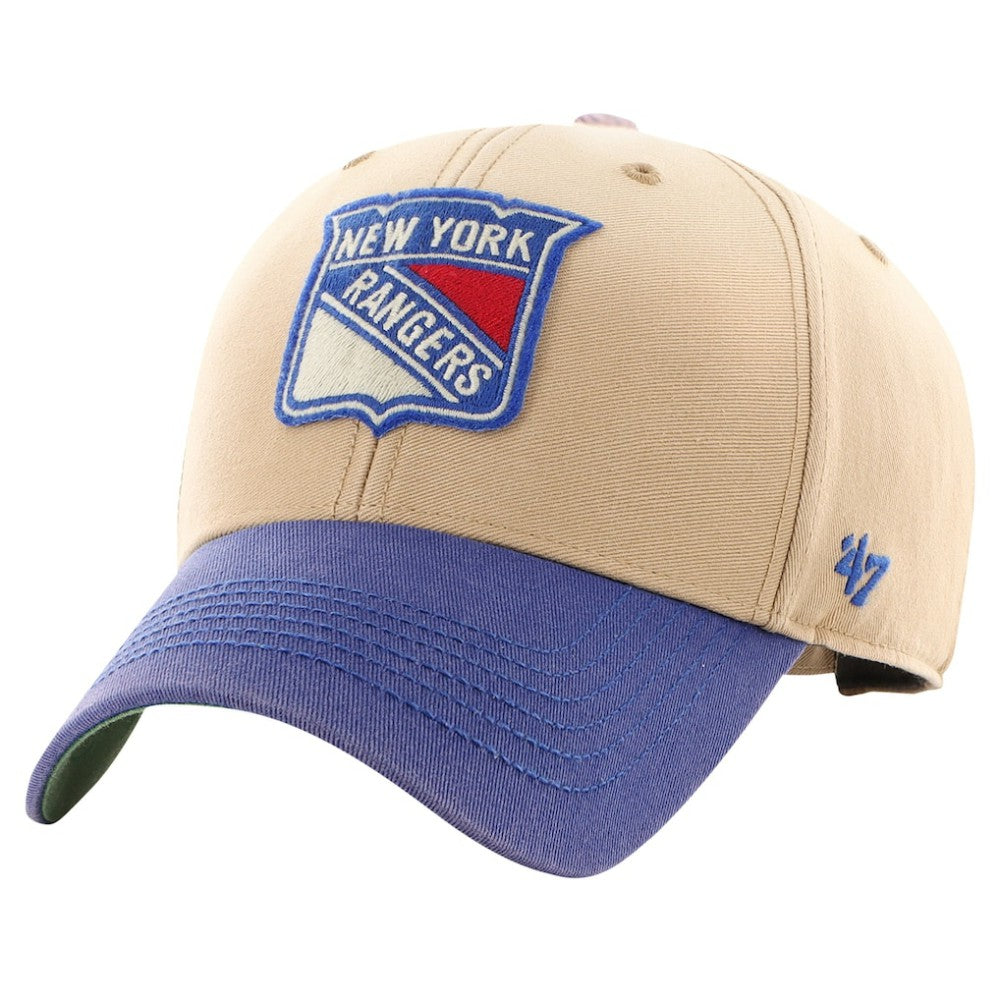 New York Rangers '47 Dusted Sedgwick MVP Adjustable Hat Khaki/Blue