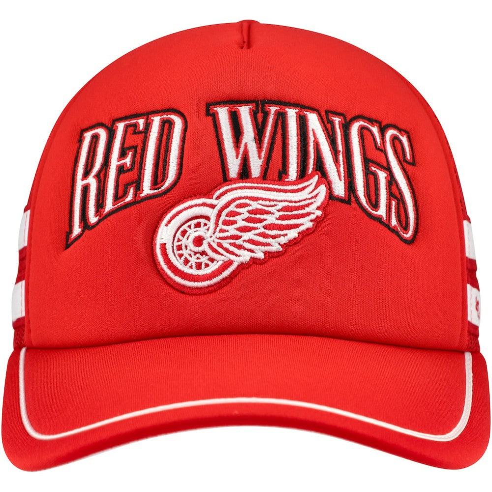 Detroit Red Wings '47 Sideband Stripes Trucker Snapback Hat Red