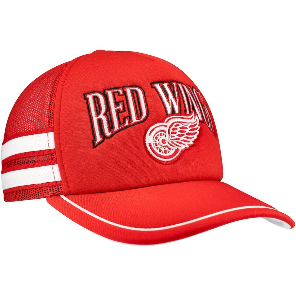 Detroit Red Wings '47 Sideband Stripes Trucker Snapback Hat Red