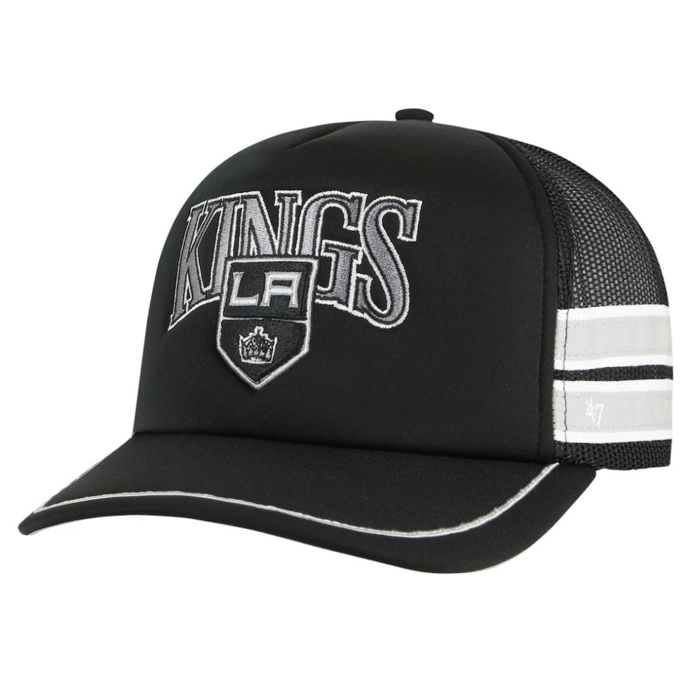 Los Angeles Kings '47 Sideband Stripes Trucker Snapback Hat Black