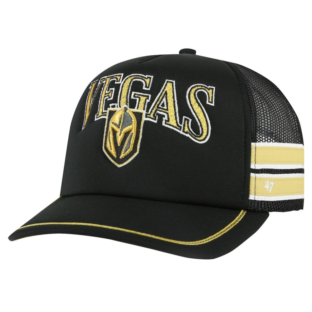 Vegas Golden Knights '47 Sideband Stripes Trucker Snapback Hat Black