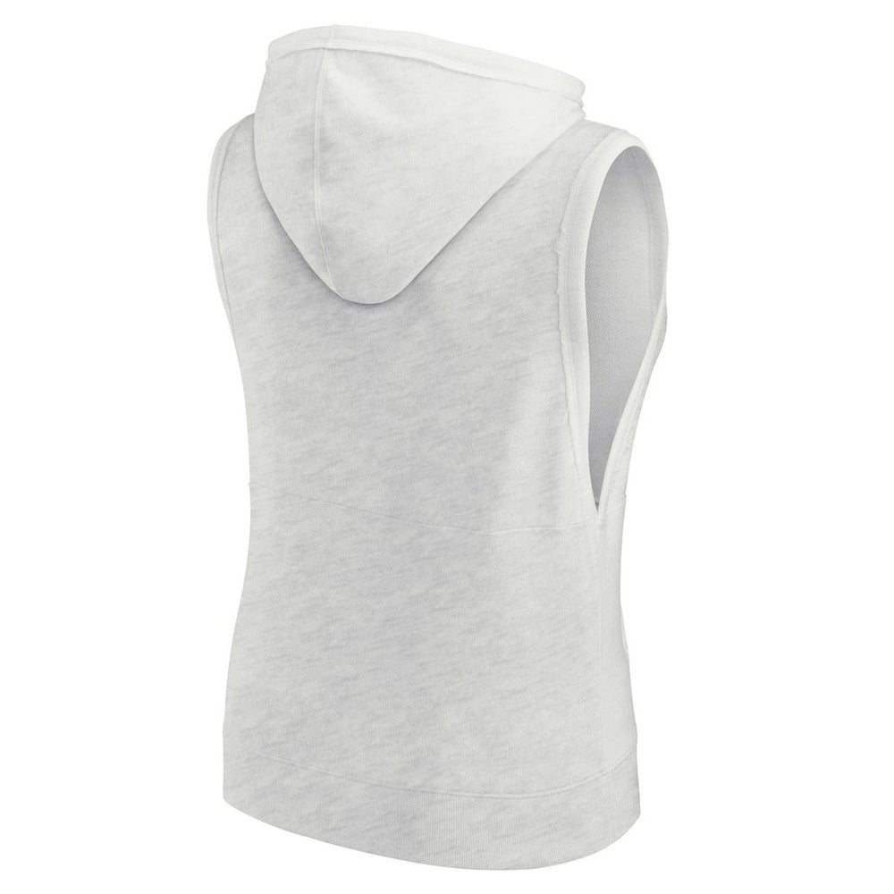 Dallas Cowboys Women's Lounge Script Sleeveless V-Neck Pullover Hoodie - Oatmeal outlet