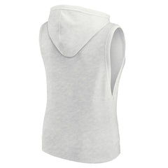 Dallas Cowboys Women's Lounge Script Sleeveless V-Neck Pullover Hoodie - Oatmeal outlet