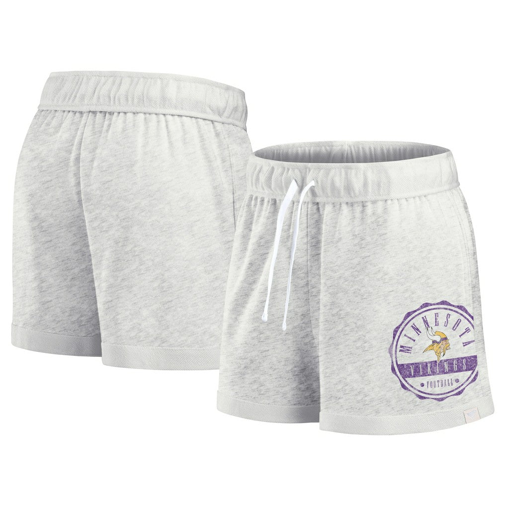 Minnesota Vikings Women's Vintage Badge Shorts - Oatmeal online