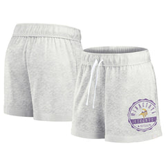Minnesota Vikings Women's Vintage Badge Shorts - Oatmeal online