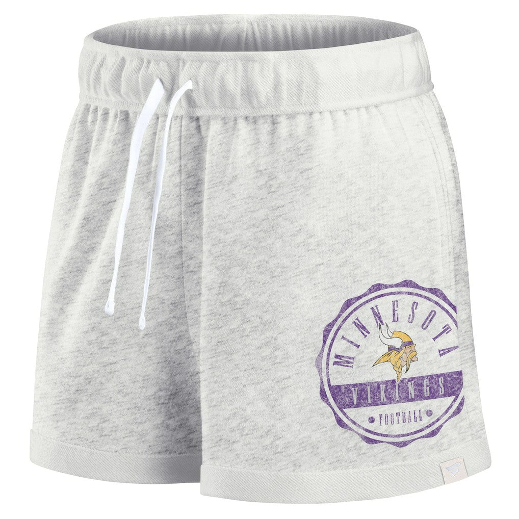 Minnesota Vikings Women's Vintage Badge Shorts - Oatmeal online