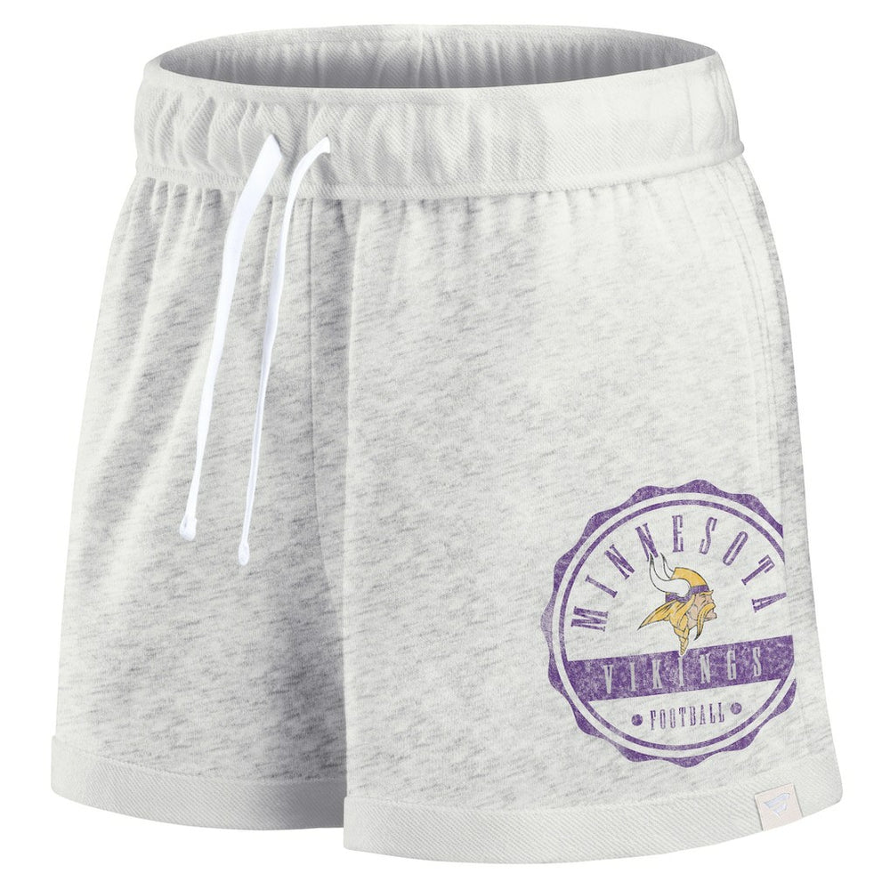 Minnesota Vikings Women's Vintage Badge Shorts - Oatmeal online