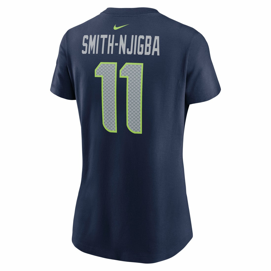 Jaxon Smith-Njigba Seattle Seahawks Women's Super Bowl LX Patch Name & Number T-Shirt - College Navy | Nike sale