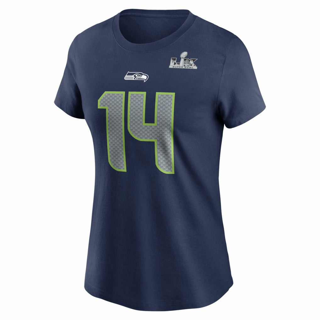 Sam Darnold Seattle Seahawks Women's Super Bowl LX Patch Name & Number T-Shirt - College Navy | Nike discount