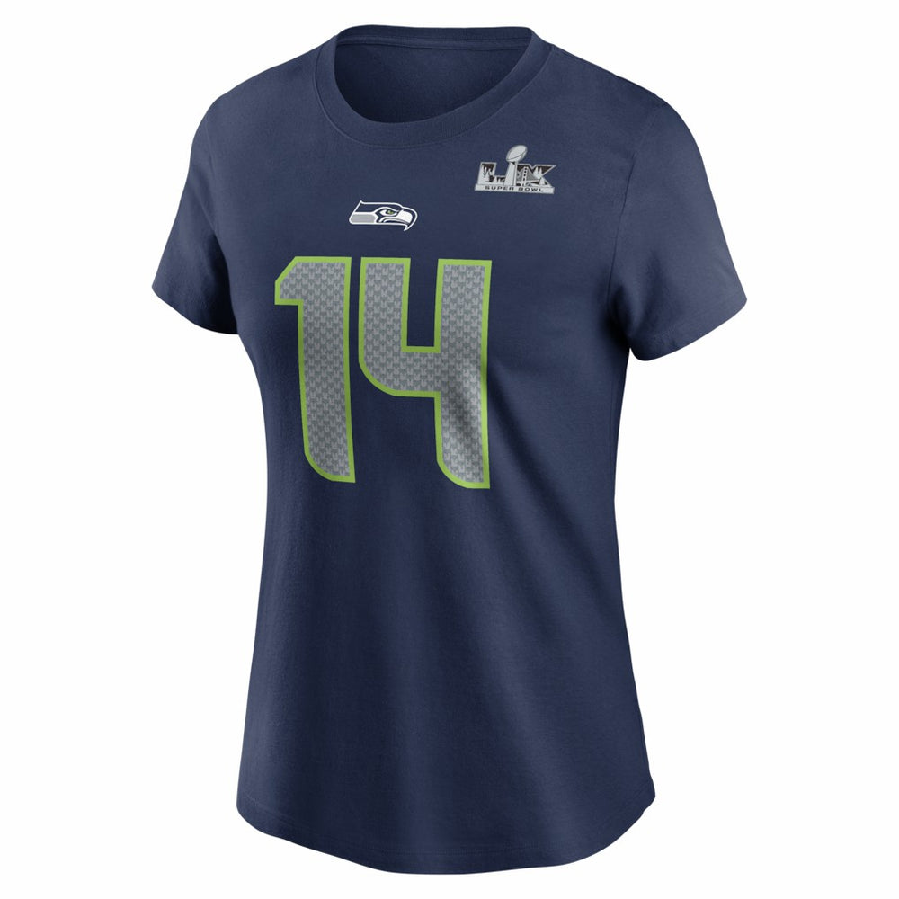 Sam Darnold Seattle Seahawks Women's Super Bowl LX Patch Name & Number T-Shirt - College Navy | Nike discount