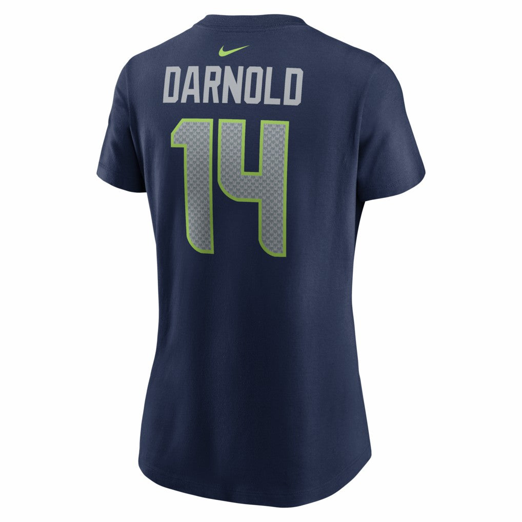 Sam Darnold Seattle Seahawks Women's Super Bowl LX Patch Name & Number T-Shirt - College Navy | Nike discount