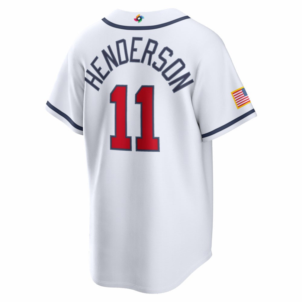 Gunnar Henderson USA Baseball 2026 World Baseball Classic Home Stadium Jersey - White | Nike