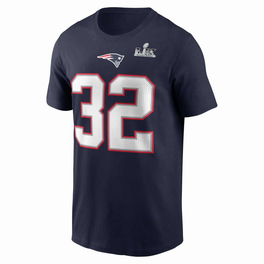 TreVeyon Henderson New England Patriots Super Bowl LX Patch Name & Number T-Shirt - Navy | Nike sale