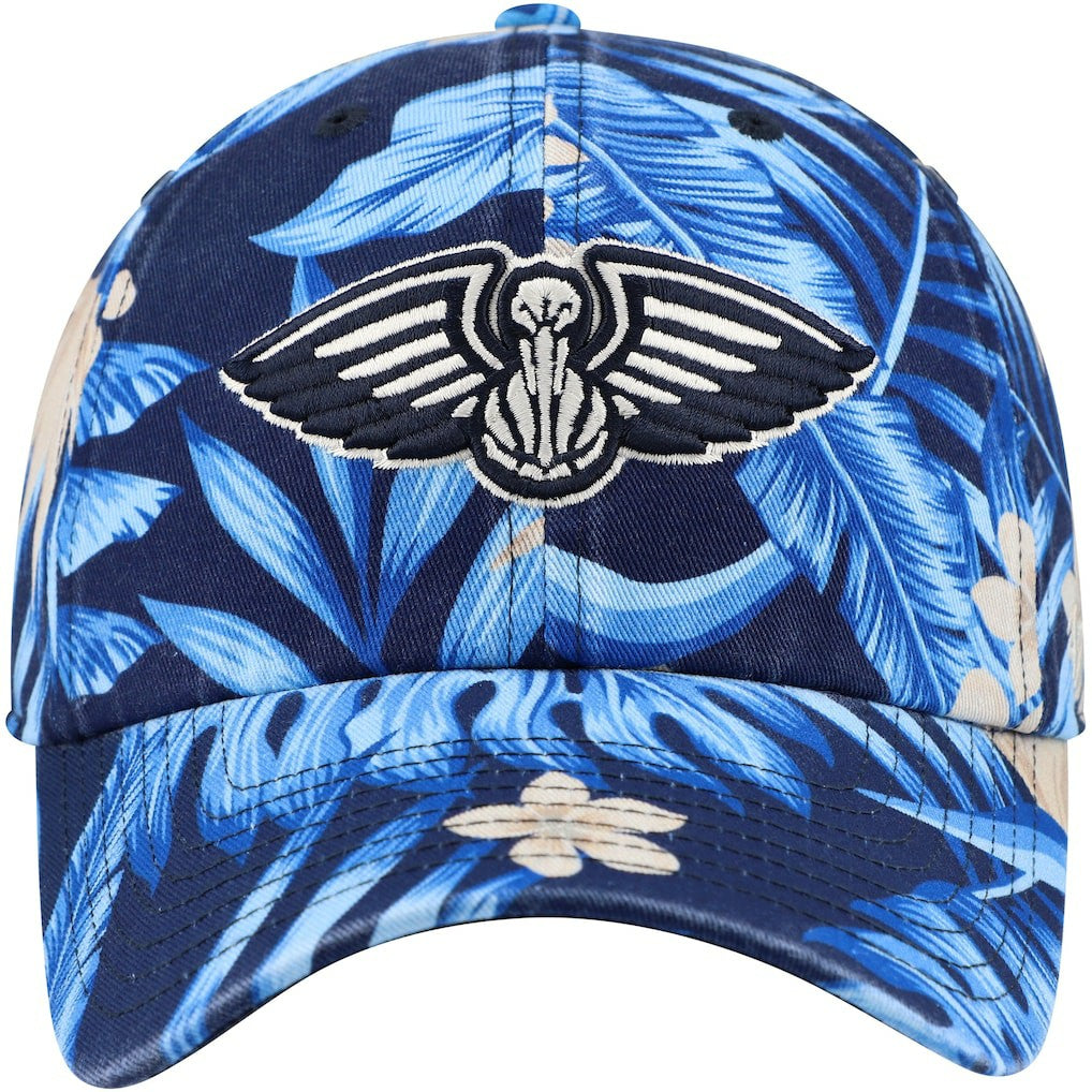 New Orleans Pelicans '47 Tropicalia Floral Clean Up Adjustable Hat - Navy | 47 brand cheap
