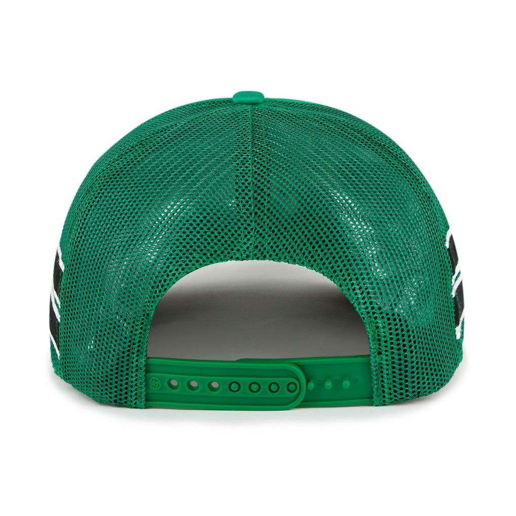 Boston Celtics '47 Sidebrand Stripes Trucker Adjustable Hat - Kelly Green | 47 brand shop