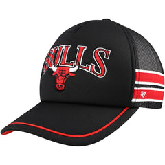 Chicago Bulls '47 Sidebrand Stripes Trucker Adjustable Hat - Black | 47 brand online