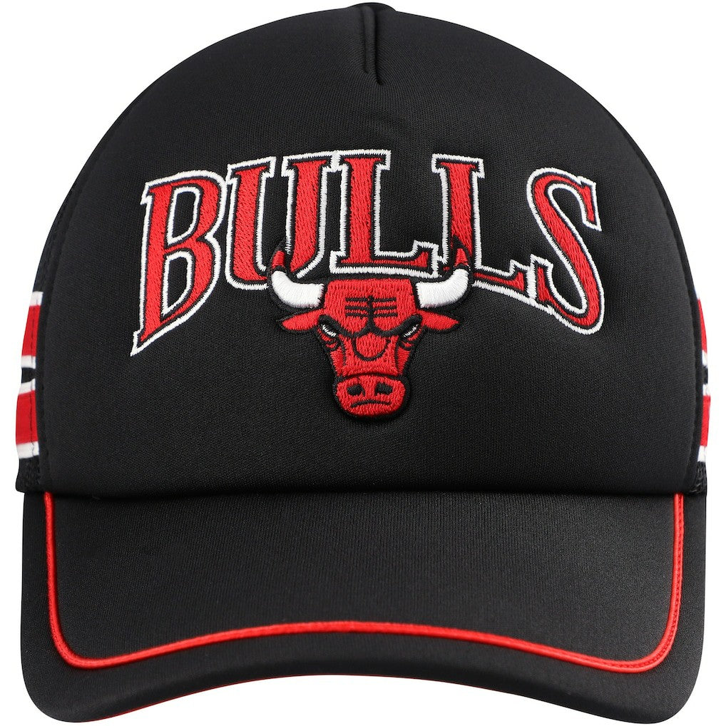 Chicago Bulls '47 Sidebrand Stripes Trucker Adjustable Hat - Black | 47 brand online