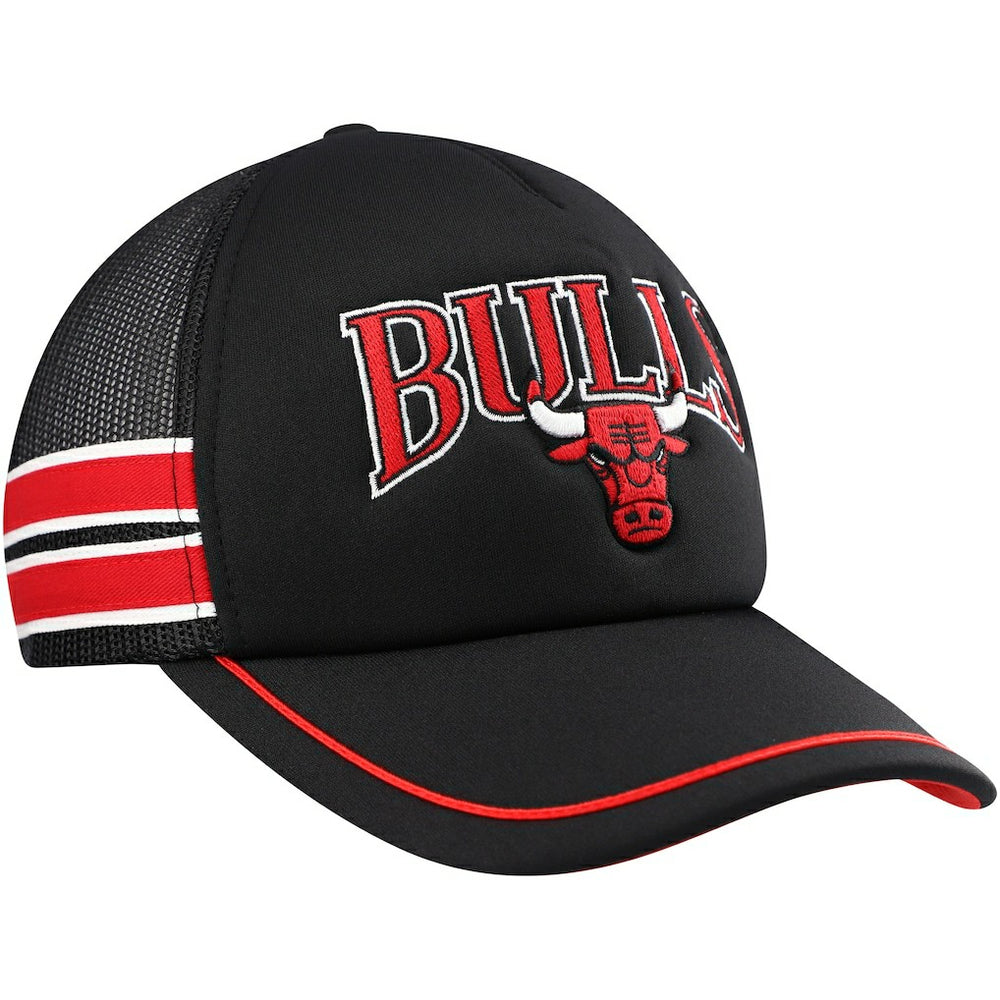 Chicago Bulls '47 Sidebrand Stripes Trucker Adjustable Hat - Black | 47 brand online