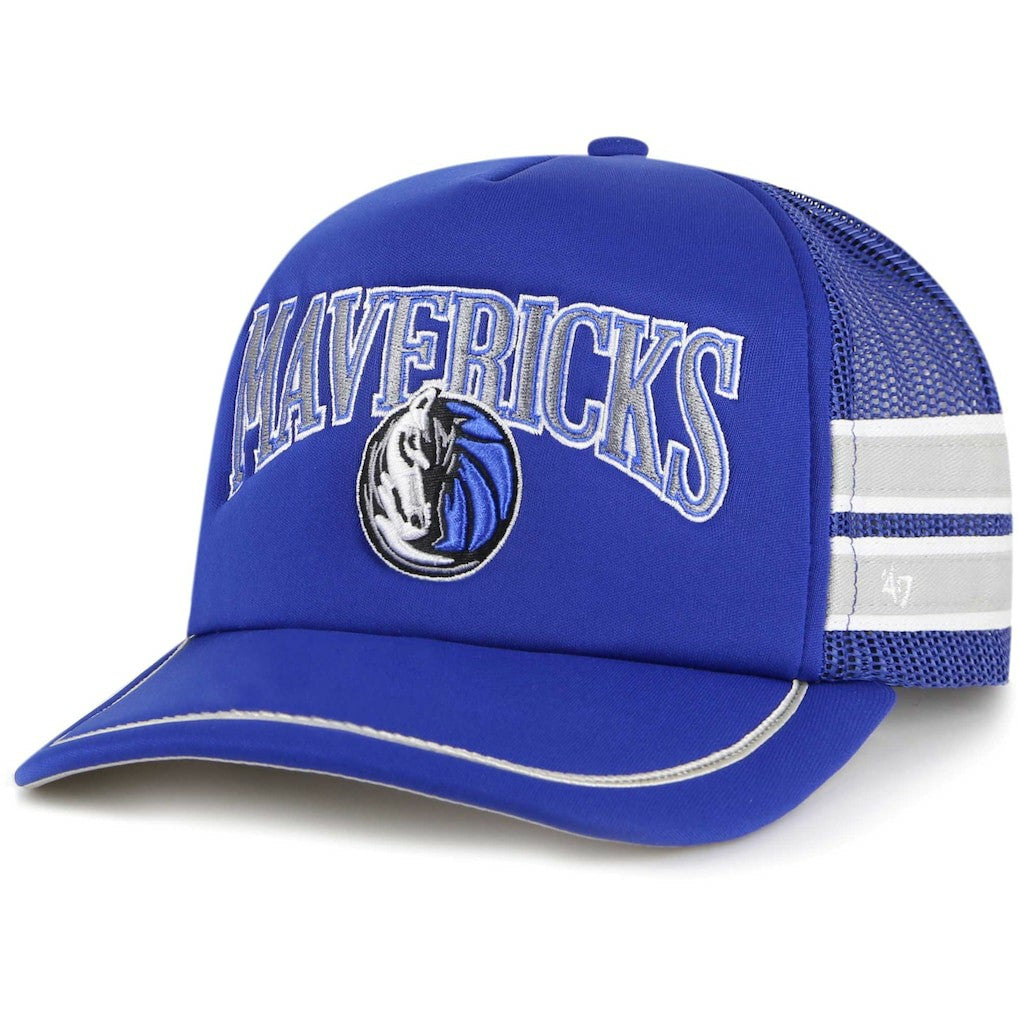 Dallas Mavericks '47 Sidebrand Stripes Trucker Adjustable Hat sale - Blue | 47 brand shop