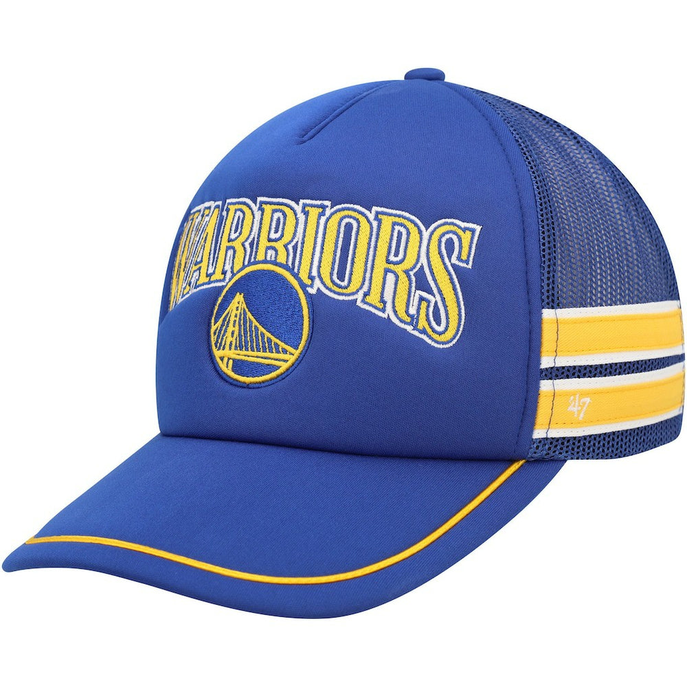 Golden State Warriors '47 Sidebrand Stripes Trucker Adjustable Hat sale - Royal | 47 brand cheap