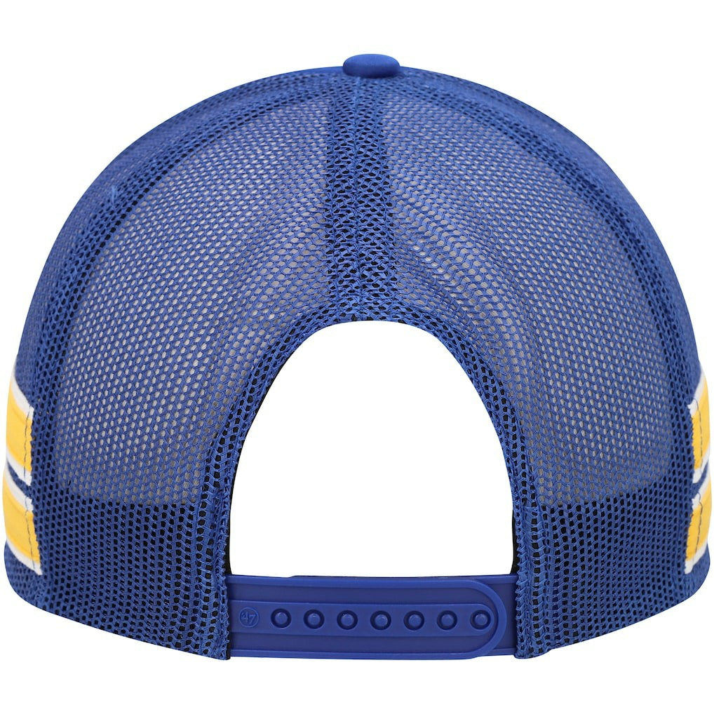 Golden State Warriors '47 Sidebrand Stripes Trucker Adjustable Hat sale - Royal | 47 brand cheap