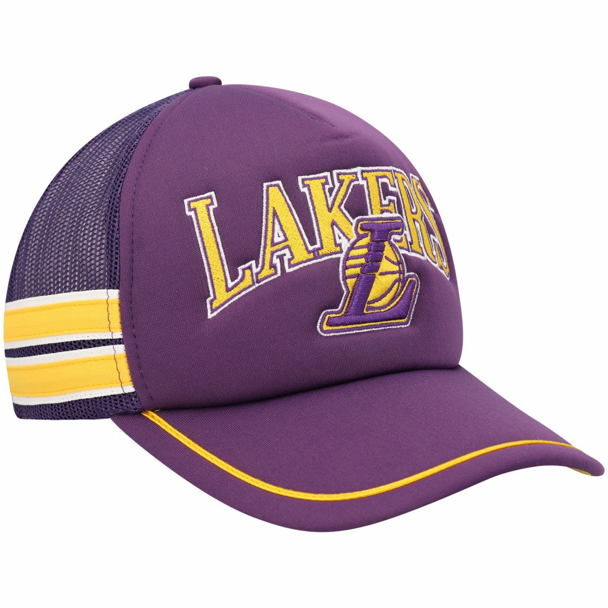 Los Angeles Lakers '47 Sidebrand Stripes Trucker Adjustable Hat - Purple | 47 brand sale