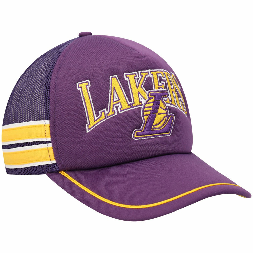 Los Angeles Lakers '47 Sidebrand Stripes Trucker Adjustable Hat - Purple | 47 brand sale